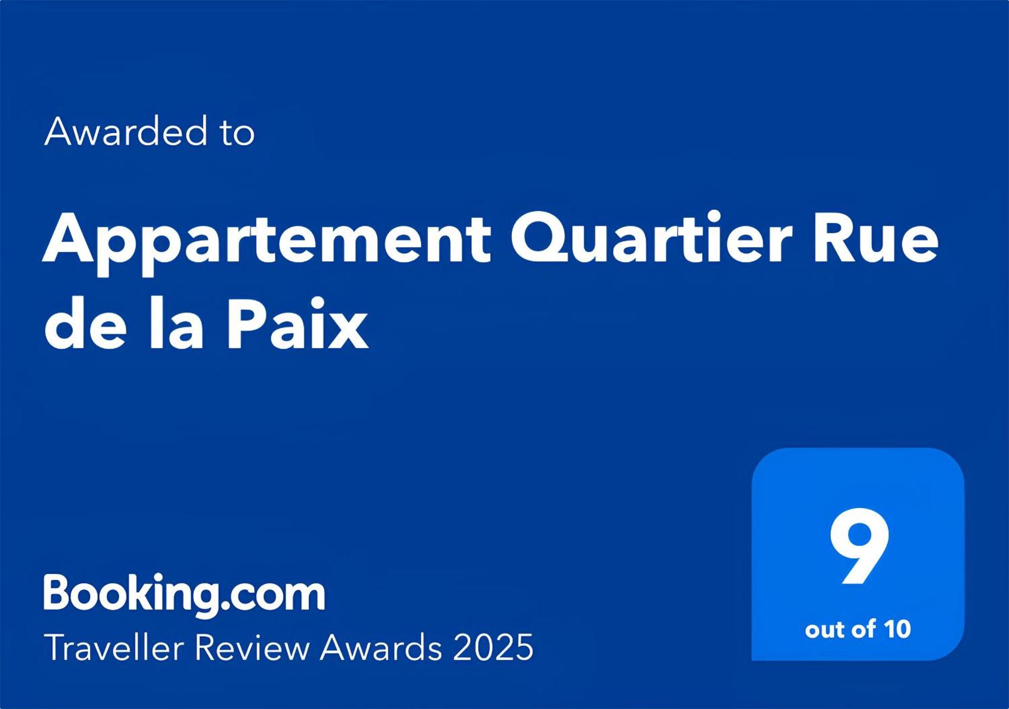 Appartement Quartier Rue De La Paix Free Netflix Paris Exterior photo